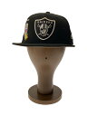 【中古】NEW ERA◆キャップ/7 1/4/ポリエステル/BLK/メンズ【服飾雑貨他】
