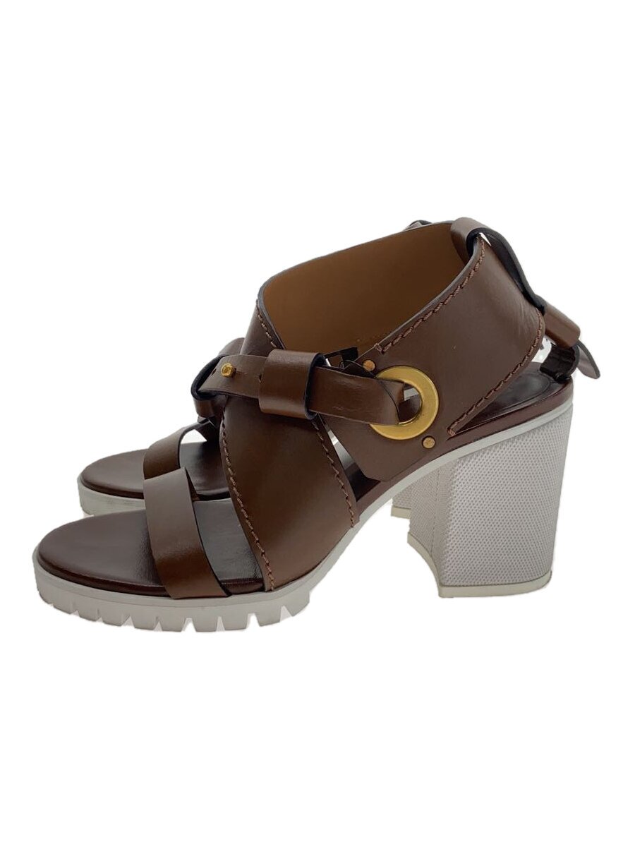 【中古】Chloe◆サンダル/38.5/BRW【シューズ】