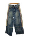 【中古】MOUSSY◆ONDA DENIM/ワイドバギー/0/コットン/IDG/010HAL01-6791【レディースウェア】