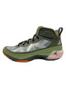 【中古】NIKE◆air jordan XXXVII/ハイカットスニーカー/28.5cm/GRN/dv6225-300【シューズ】