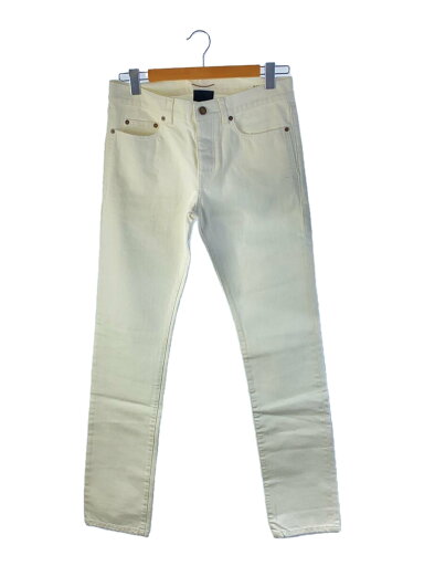 【中古】SAINT LAURENT◆スキニーパンツ/29/コットン/WHT//【メンズウェア】 【中古】SAINT LAURENT◆スキニーパンツ/29/コットン/WHT//【メンズウェア】