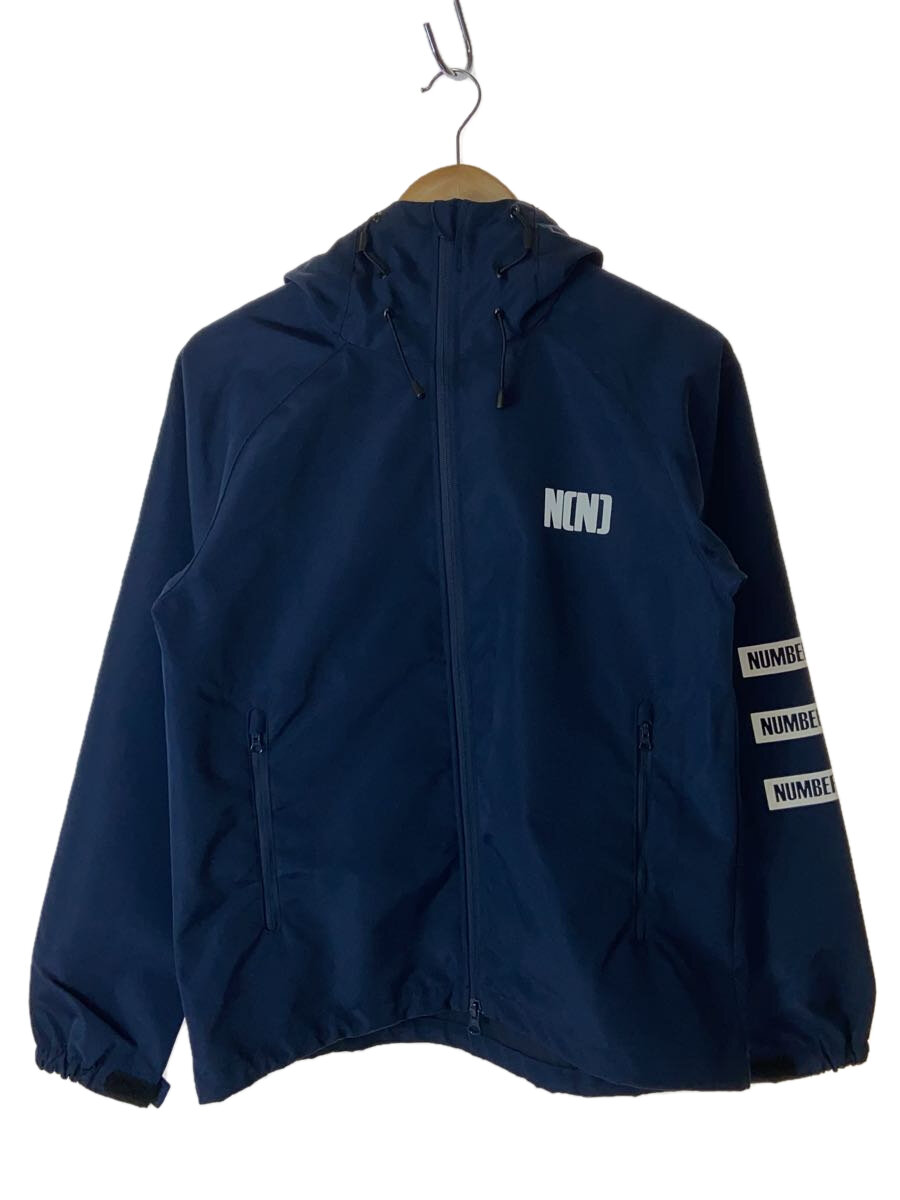 【中古】NUMBER (N)INE◆リフレクタープリントシェルパーカー/1/ポリエステル/NVY/プリント/118350091【メンズウェア】