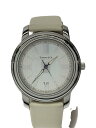 【中古】TIFFANY&Co.◆クォーツ腕時計/アナログ/WHT/IVO/Z0046.17.10A91A40A【服飾雑貨他】