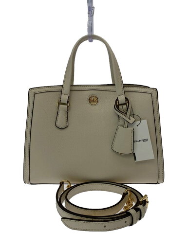 【中古】MICHAEL KORS◆ショルダーバッグ/トートバッグ/ハンドバッグ/レザー/CRM/無地/NB-2302/クリーム【バッグ】 【中古】MICHAEL KORS◆ショルダーバッグ/トートバッグ/ハンドバッグ/レザー/CRM/無地/NB-2302/クリーム【バッグ】