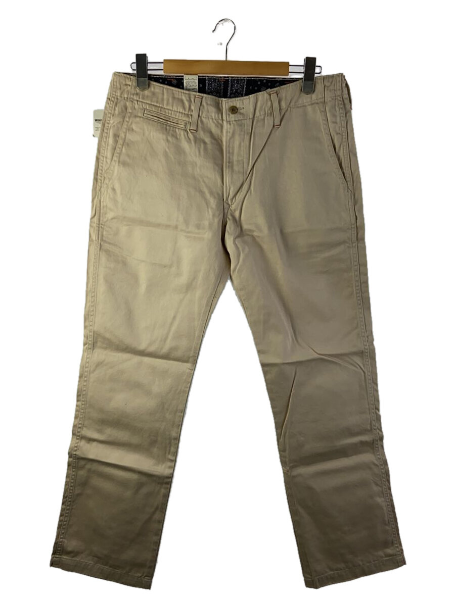 【中古】EDWIN◆ボトム/L/コットン/ベージュ/無地/K504-64/ヴィンテージルーズトラウザーCHINO【メンズウェア】