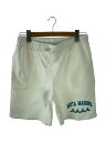 【中古】ACANTHUS◆23SS/College Logo Sweat Shorts/XL/コットン/WHT/プリント/MA2308//【メンズウェア】(4)