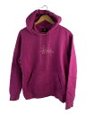 【中古】STUSSY◆パーカー/S/コットン/PNK/118325/裏起毛/BASIC COPYRIGHT APPLIQUE/HOOD【メンズウェア】