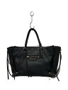 【中古】BALENCIAGA◆ハンドバッグ/レザー/BLK/無地/370926 1000 E 1669//【バッグ】