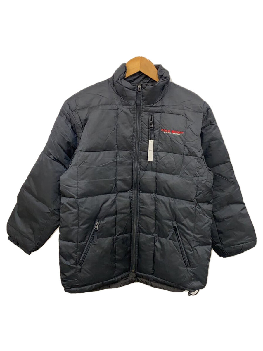 【中古】POLO RALPH LAUREN◆ダウンジャケット/--/ナイロン/BLK【メンズウェア】