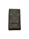 【中古】LOUIS VUITTON◆エテュイ・シガレット_モノグラム・キャンバス_BRW/PVC/BRW/総柄/レディース【服飾雑貨他】