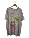 【中古】Disney VINTAGE◆ティンカーベル/90s~00s/Tシャツ/--/コットン/ピンク//【メンズウェア】