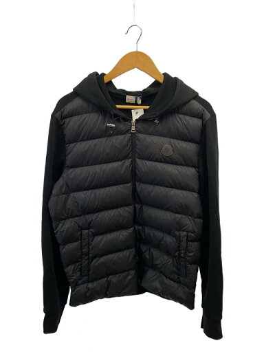 【中古】MONCLER◆FELPA APERTA CON CAPPUCCIO/M/ナイロン/BLK/無地/I20918G0003【メンズウェア】 【中古】MONCLER◆FELPA APERTA CON CAPPUCCIO/M/ナイロン/BLK/無地/I20918G0003【メンズウェア】