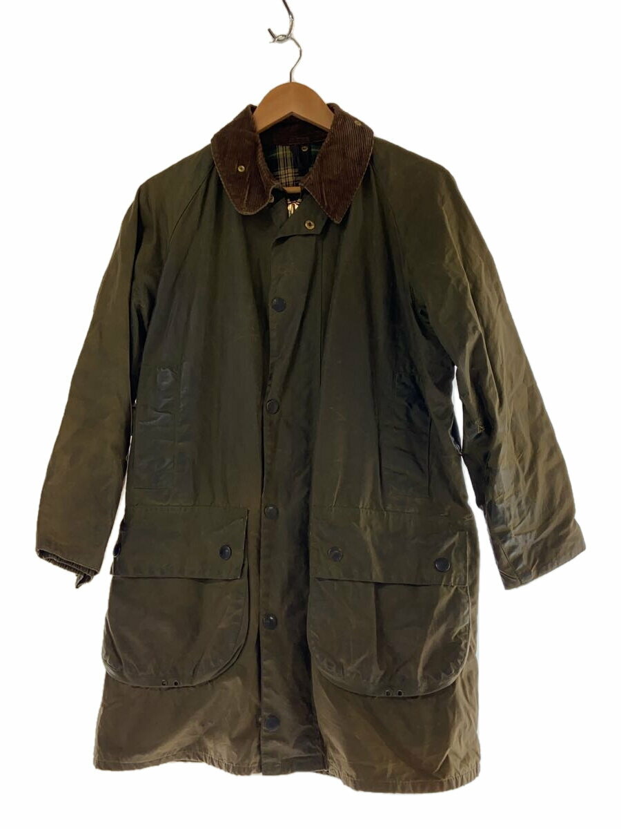 【中古】Barbour◆GAMEFAIR/C38/97cm/オイルド/VINTAGE/カーキ【メンズウェア】