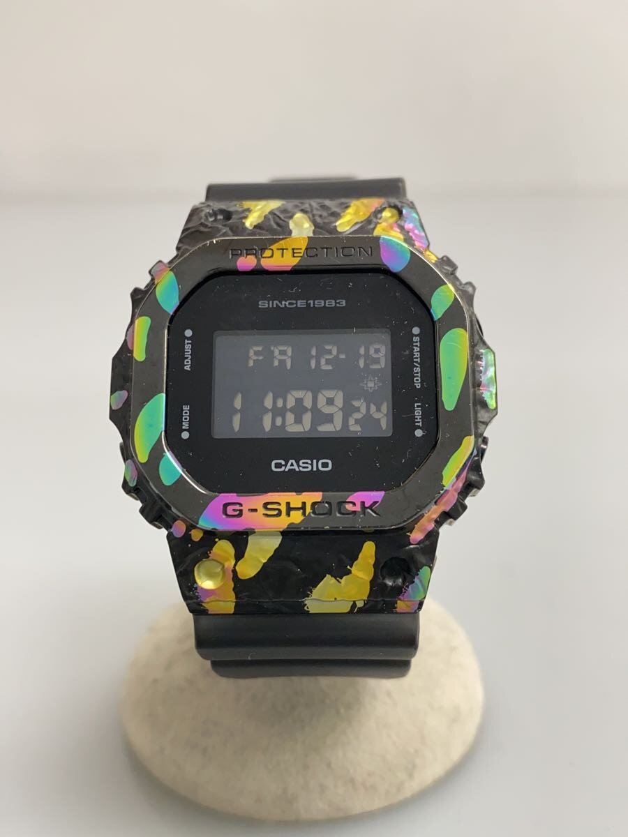 【中古】CASIO◆クォーツ腕時計_G-SHOCK/デジタル/ラバー/BLK/GRY//【服飾雑貨他】