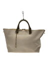 【中古】Chloe◆ショルダーストラップ付き2WAYハンドバッグ/レザー/BEG/無地【バッグ】