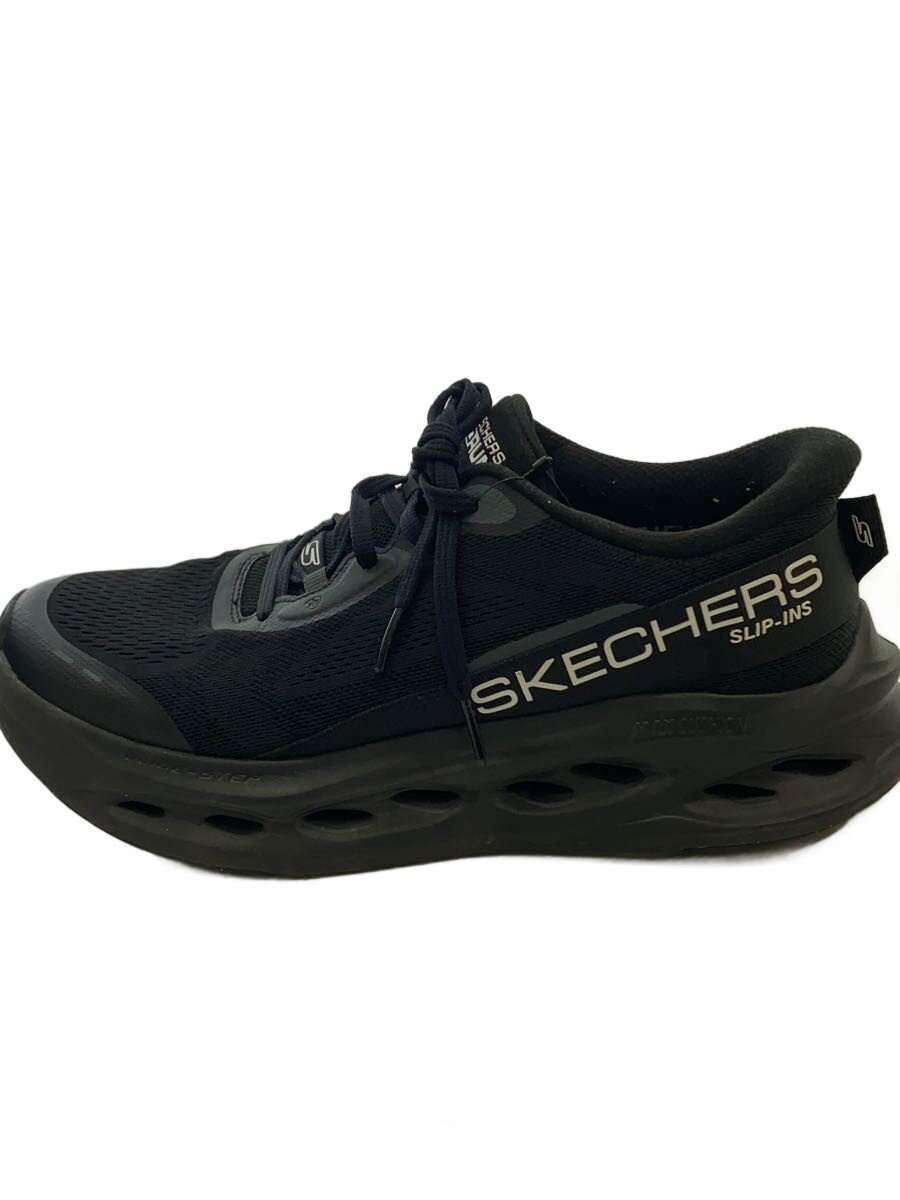 【中古】SKECHERS◆ローカットスニーカー/27cm/BLK/220421【シューズ】