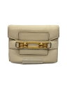【中古】BALLY◆チェーンウォレット/2つ折り財布/レザー/CRM/レディース【服飾雑貨他】