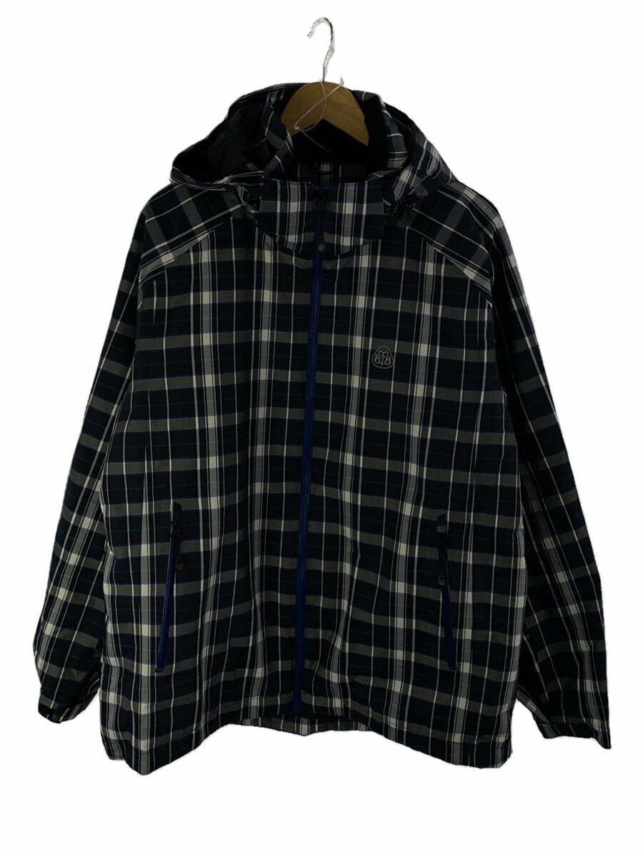 【中古】BROOKS BROTHERS◆マウンテンパーカ/L/ナイロン/NVY/チェック//【メンズウェア】
