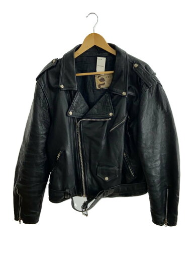【中古】A・M・I/ダブルライダースジャケット/--/牛革/BLK/無地【メンズウェア】 【中古】A・M・I/ダブルライダースジャケット/--/牛革/BLK/無地【メンズウェア】