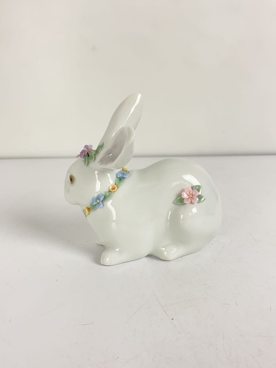 【中古】Lladro◆花飾りウサギII//【インテリア小物・日用雑貨】 [2]