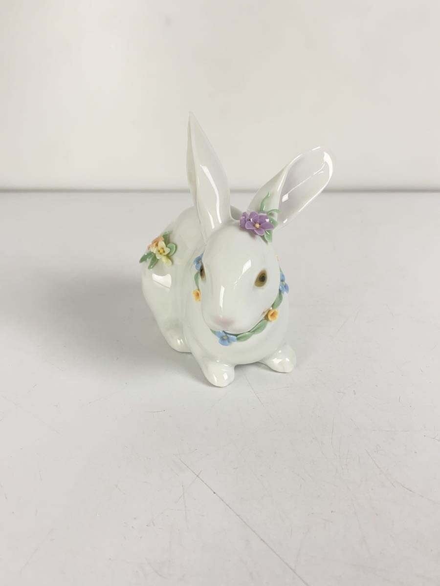 【中古】Lladro◆花飾りウサギII//【インテリア小物・日用雑貨】 [3]