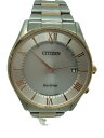 【中古】CITIZEN◆eco-drive/ソーラー腕時計/アナログ/ステンレス/WHT/SLV/SS/H415-S115132【服飾雑貨他】