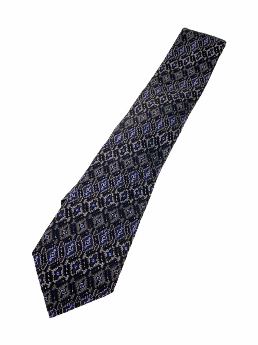 【中古】ETRO◆ネクタイ/シルク/BLK/総柄/メンズ【服飾雑貨他】