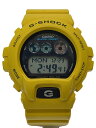 【中古】CASIO◆ソーラー腕時計/アナログ/ラバー/YLW/G-6900A【服飾雑貨他】(2)
