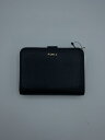 【中古】FURLA◆2つ折り財布/PVC/BLK/無