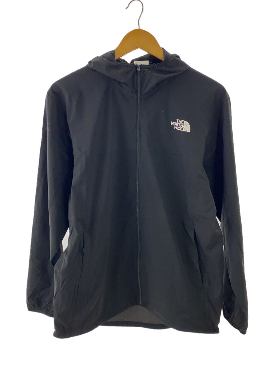 【中古】THE NORTH FACE◆ES ANYTIME WIND HOODIE_ES エニータイムウインドフーディ/M/ポリエステル/BLK//【メンズウェア】