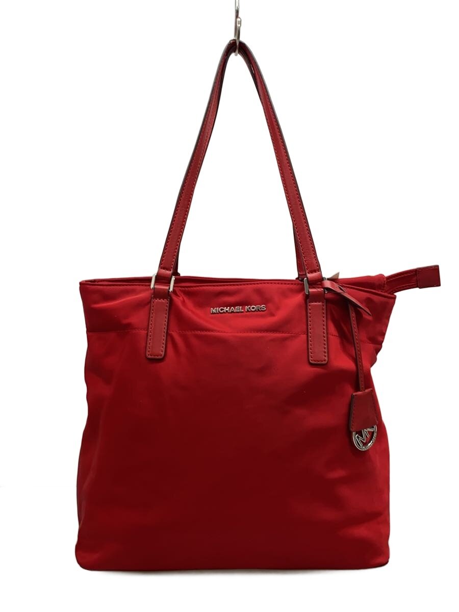 MICHAEL KORS マイケルコース トートバッグ PVC 肩掛け レッド 中古 