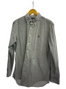 【中古】RALPH LAUREN◆長袖シャツ/XL/コットン/ストライプ/CUSTOM FIT【メンズウェア】