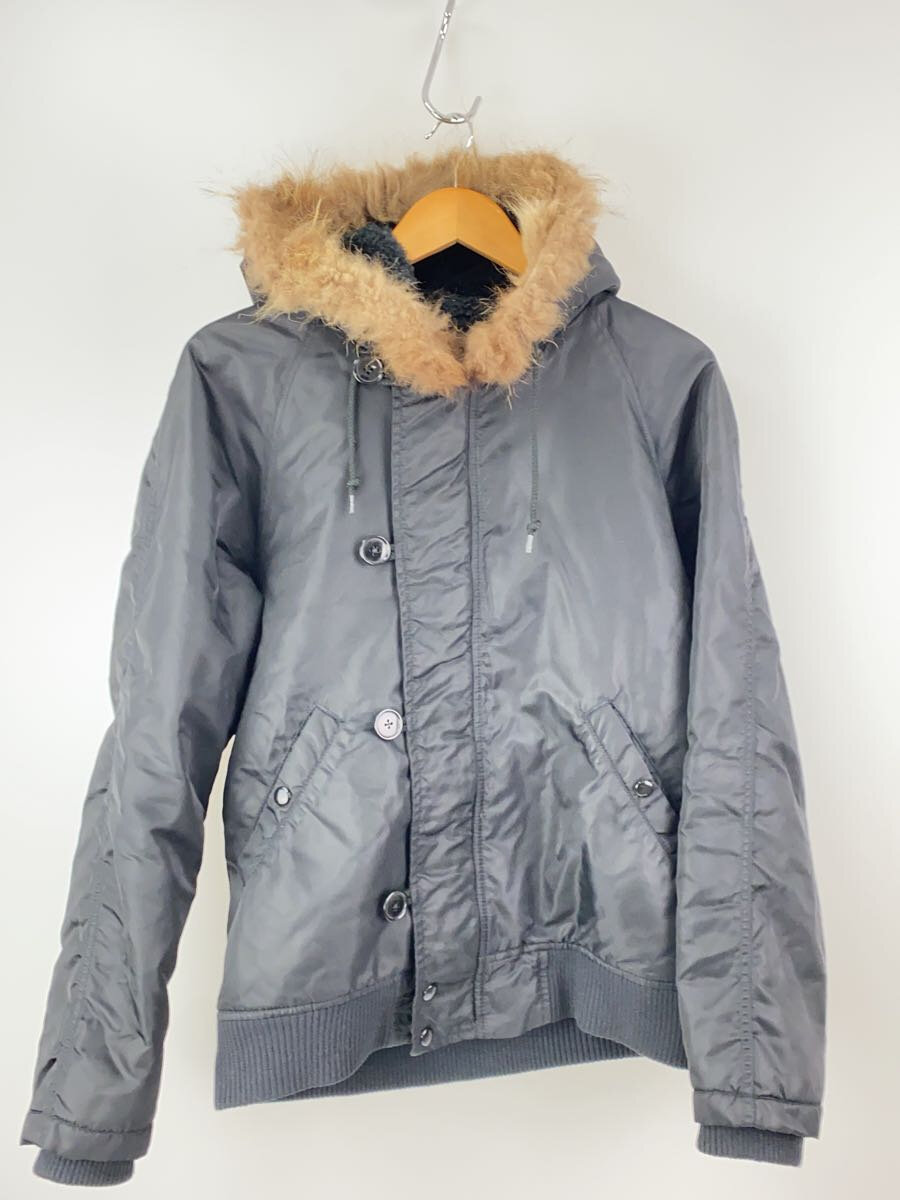 【中古】Schott◆フライトジャケット/40/ナイロン/BLK/V83154//【メンズウェア】