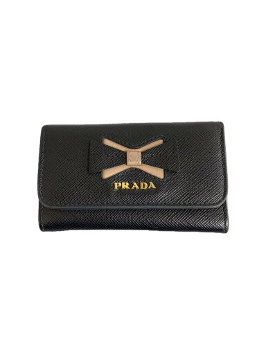 【中古】PRADA◆キーケース/--/BLK/レディース【服飾雑貨他】 【中古】PRADA◆キーケース/--/BLK/レディース【服飾雑貨他】