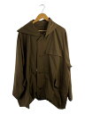 【中古】HOMME PLISSE ISSEY MIYAKE◆Acclimation Coat/3/ポリエステル/KHK/HP31FA019【メンズウェア】