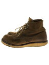 【中古】RED WING◆レースアップブーツ/US9.5/BEG/スウェード/8181【シューズ】