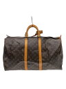 【中古】LOUIS VUITTON◆キーポル55_モノグラム・キャンバス_BRW/PVC/BRW【バッグ】