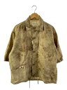 【中古】norbit◆7分袖シャツ/L/ナイロン/KHK/総柄/HNSH-020【メンズウェア】