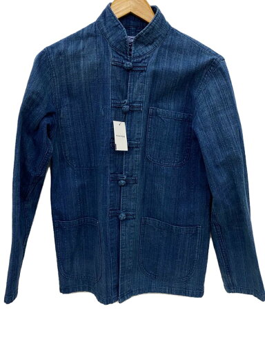 【中古】JELADO◆ジャケット/34/コットン/BLU/チャイナジャケット【メンズウェア】 【中古】JELADO◆ジャケット/34/コットン/BLU/チャイナジャケット【メンズウェア】