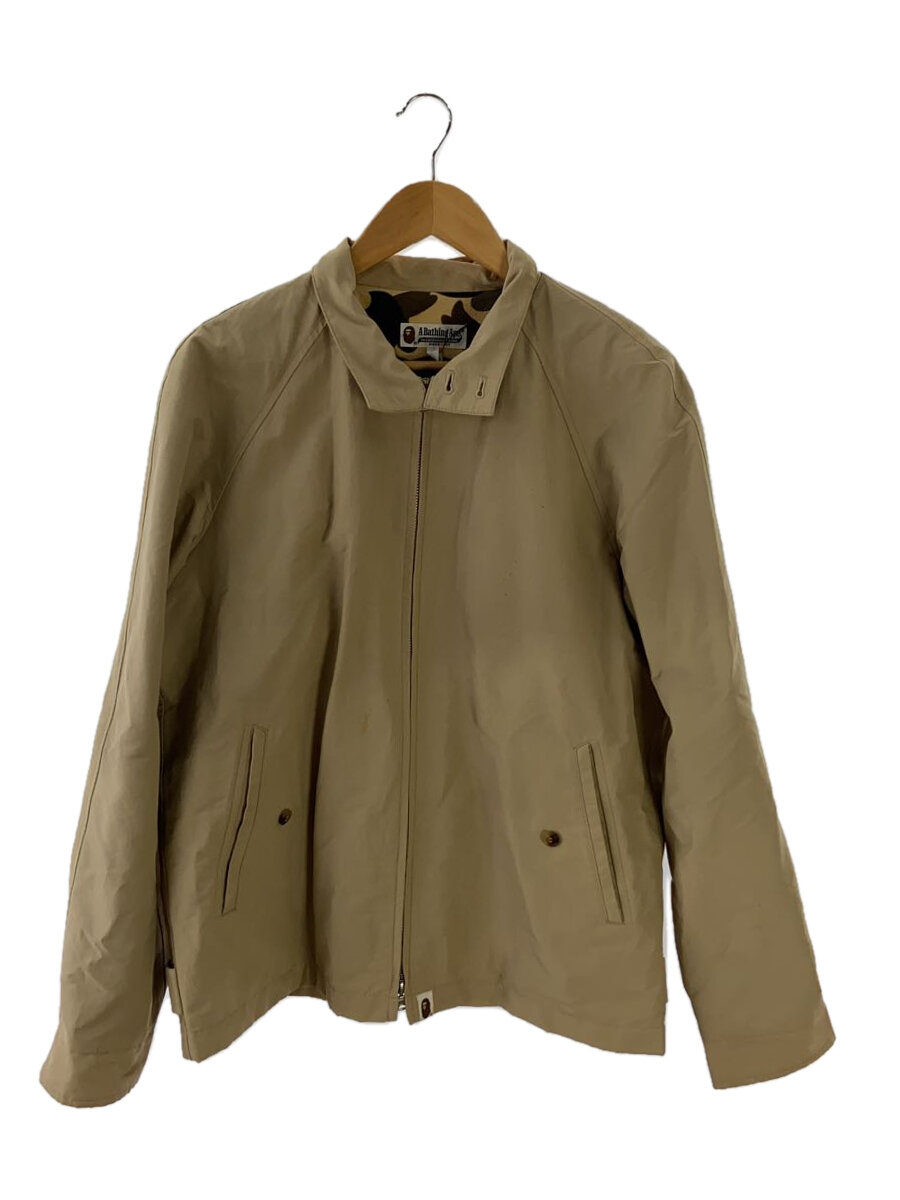 【中古】A BATHING APE◆ジャケット/L/コットン/BEG【メンズウェア】