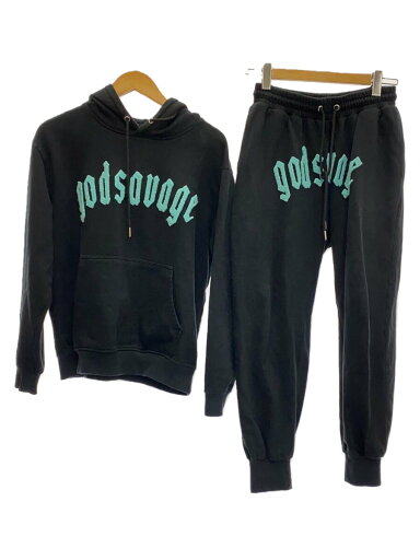 【中古】godsavage/セットアップ/L/コットン/BLK【メンズウェア】 【中古】godsavage/セットアップ/L/コットン/BLK【メンズウェア】
