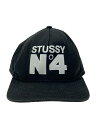 【中古】STUSSY◆使用感有/No4 Snapback/