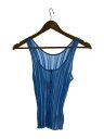【中古】HEAP/underwear layer knit tank/タンクトップ/FREE/レーヨン/BLU/HP0005//【レディースウェア】