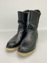 【中古】RED WING◆エンジニアブーツ/US8/BLK/レザー/ソール減り有り【シューズ】 2