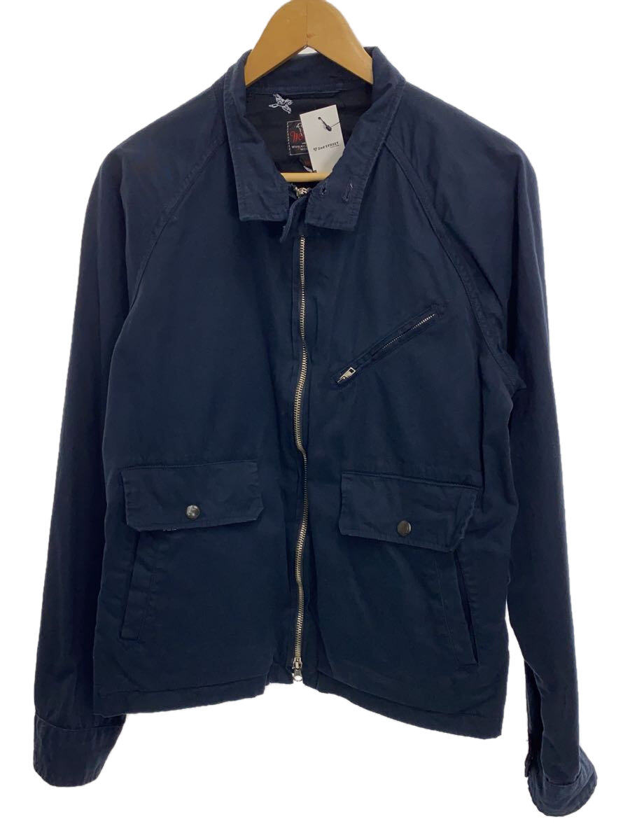 【中古】WOOLRICH WOOLEN MILLS◆ウールリッチウーレンミルズ/スウィングトップ/M/コットン/ネイビー【メンズウェア】