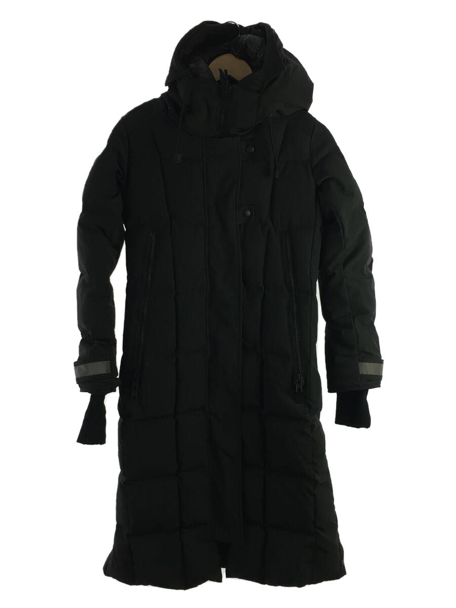 【中古】CANADA GOOSE◆ELMWOOD PARKA/ダウンジャケット/S/ポリエステル/BLK/3815L【レディースウェア】