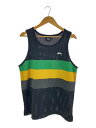 【中古】STUSSY◆15SS/Flag Mesh/メッシュ/M/ポリエステル/ブラック/114765【メンズウェア】