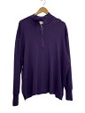 【中古】WHIMSIC/ハーフジップニットポロシャツ/トップス/FREE/レーヨン/PUP/無地【レディースウェア】
