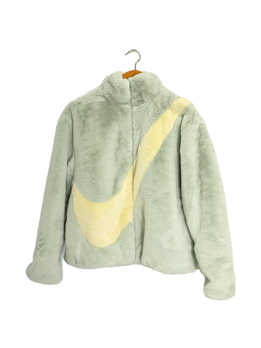 【中古】NIKE◆W FAUX FUR SWSH JKT/フリースジャケット/S/ポリエステル/BLU/do3792-025【メンズウェア】