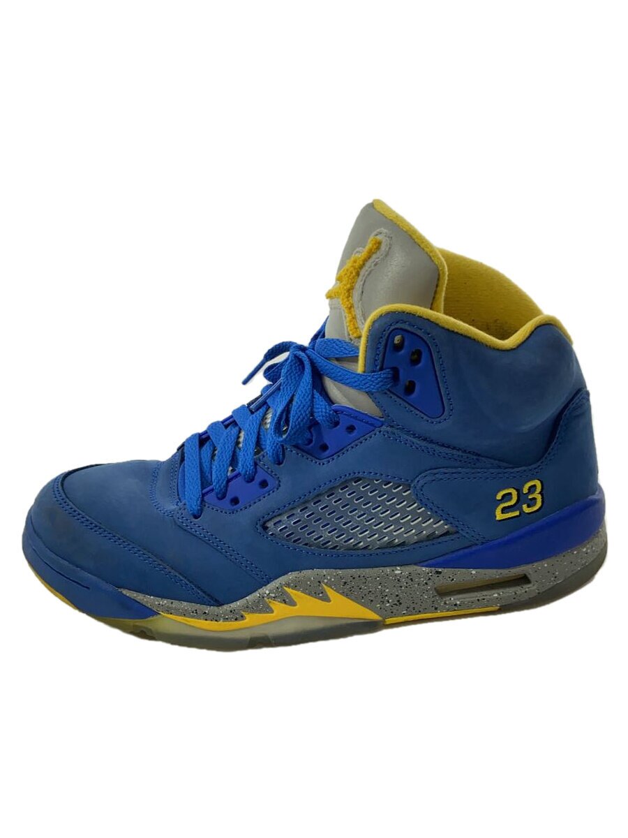 NIKE◆AIR JORDAN 5 LANEY JSP/エアジョーダン/ブルー/CD2720-400/26cm/BLU